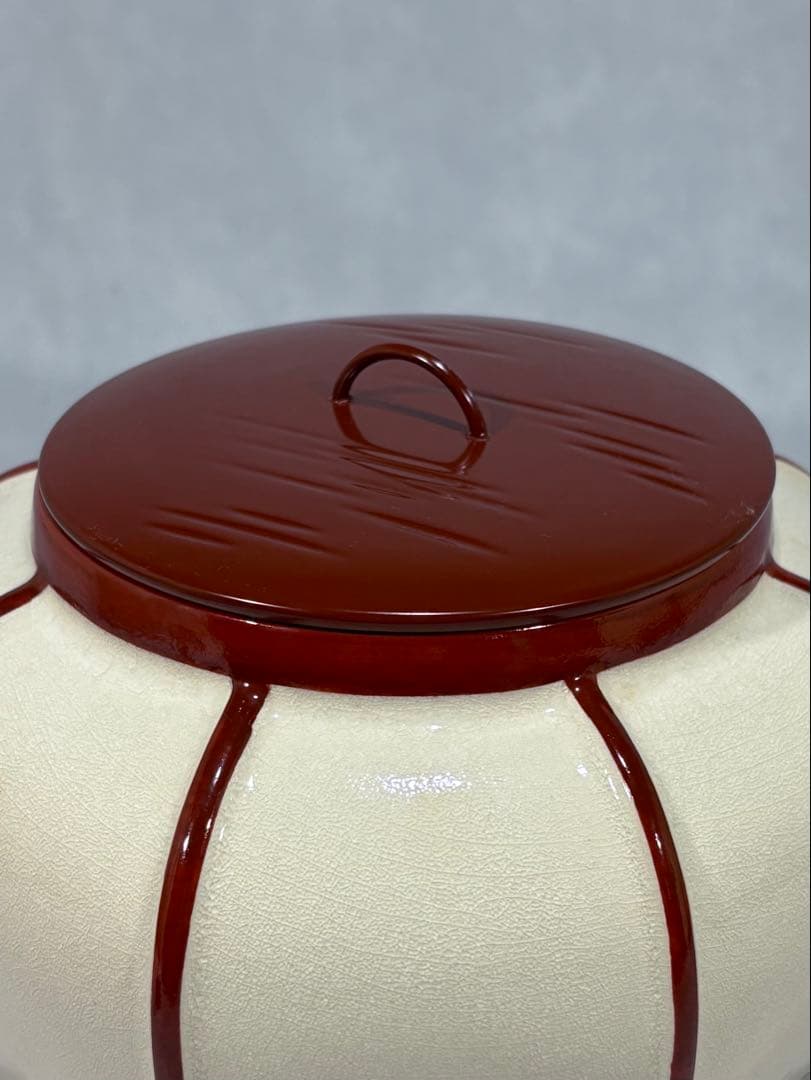 西尾瑞豊造　ぼんぼり水指　美品　共箱　茶道具　送料込