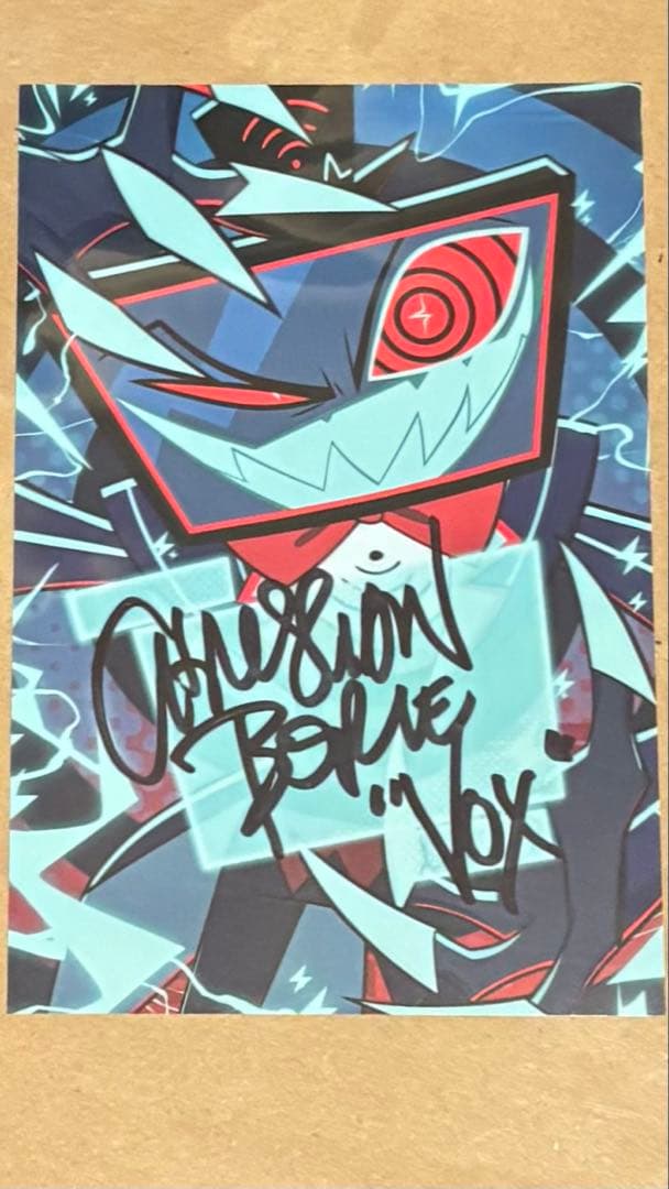 Hazbinhotel Vox ヴォックス サイン入りポスター