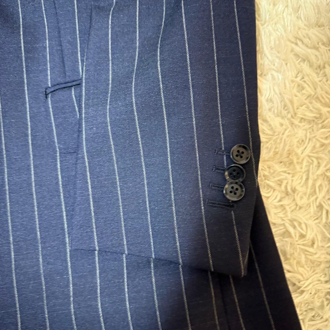 RINGJACKET リングヂャケット ストライプ スーツセットアップ ネイビー