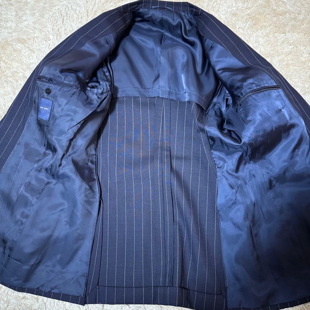 RINGJACKET リングヂャケット ストライプ スーツセットアップ ネイビー