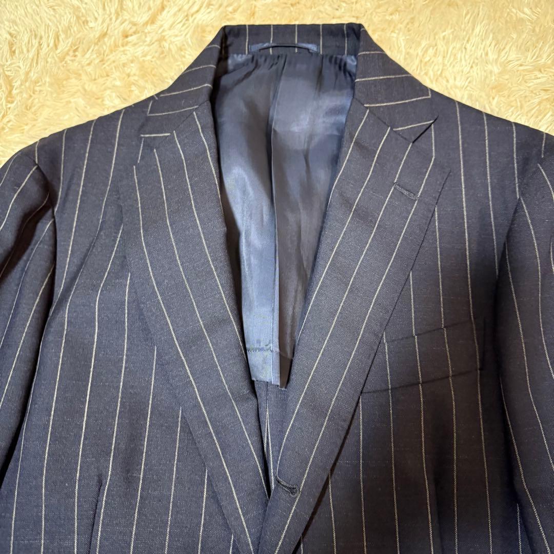 RINGJACKET リングヂャケット ストライプ スーツセットアップ ネイビー