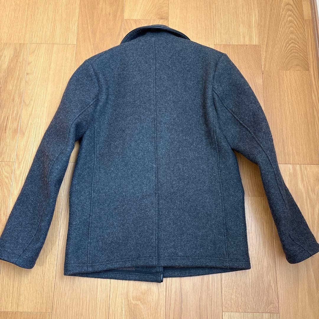 BY GLADHAND ウール ダークグレー コート ボタン留め