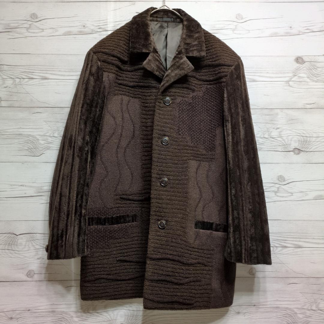 ✨美品✨セットアップ　コーデュロイ調　ニット　奇抜デザイン　カジュアル　おしゃれ