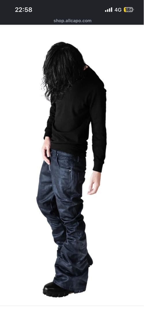 allcapoフレアデニム opium 値下げ中!! 早めに売りたいです