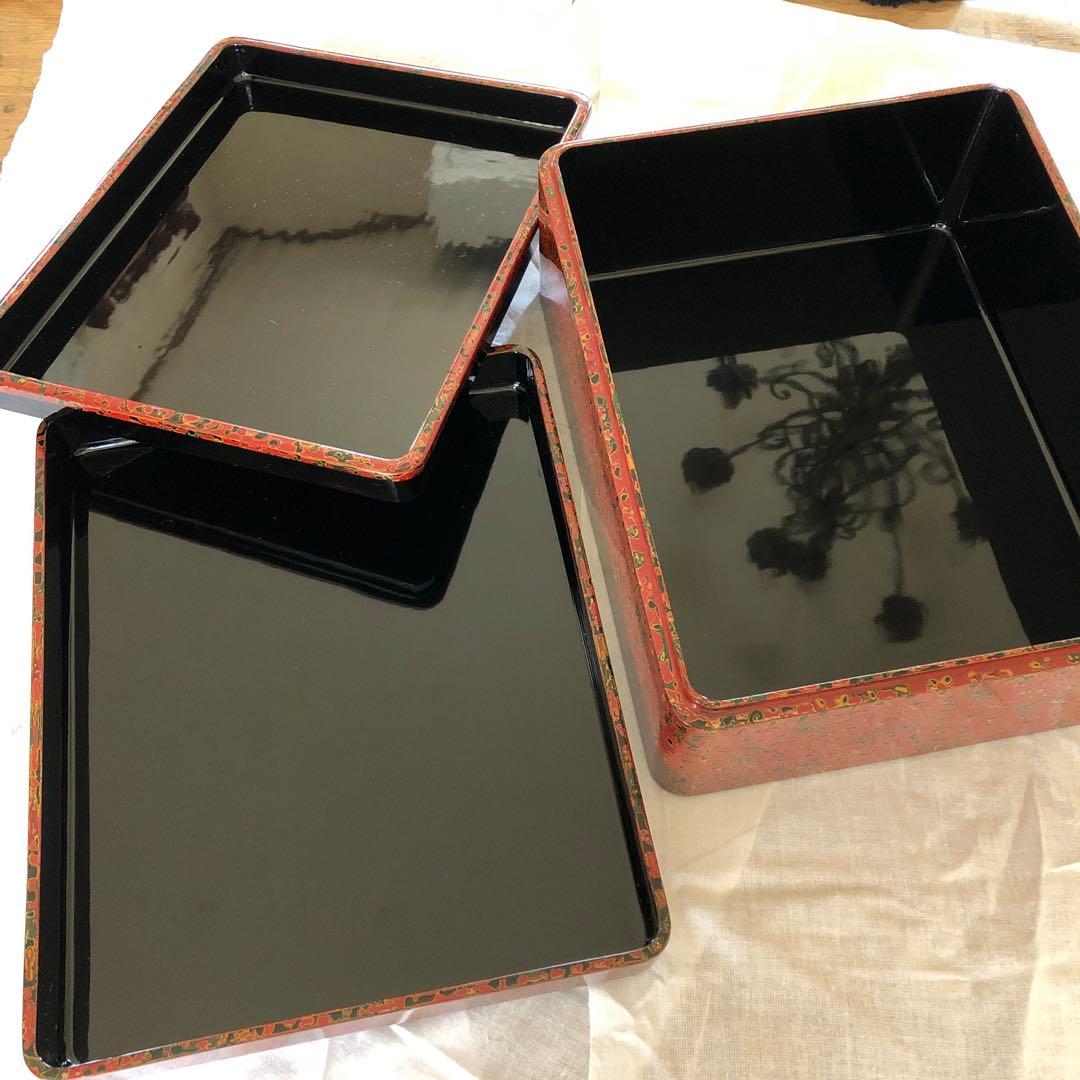 津軽塗りの文庫　木製