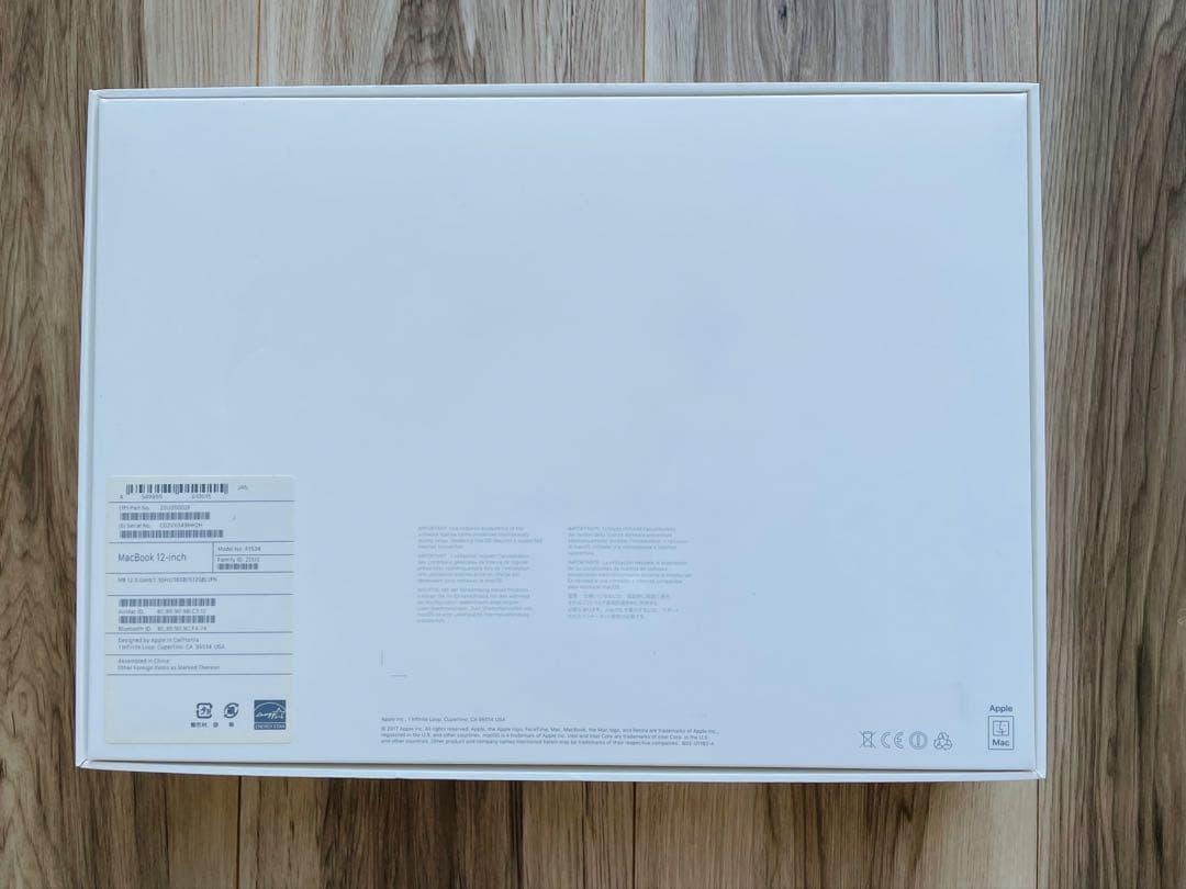 MacBook 12インチ 2017 i5/16GB/512GB 美品 箱付き