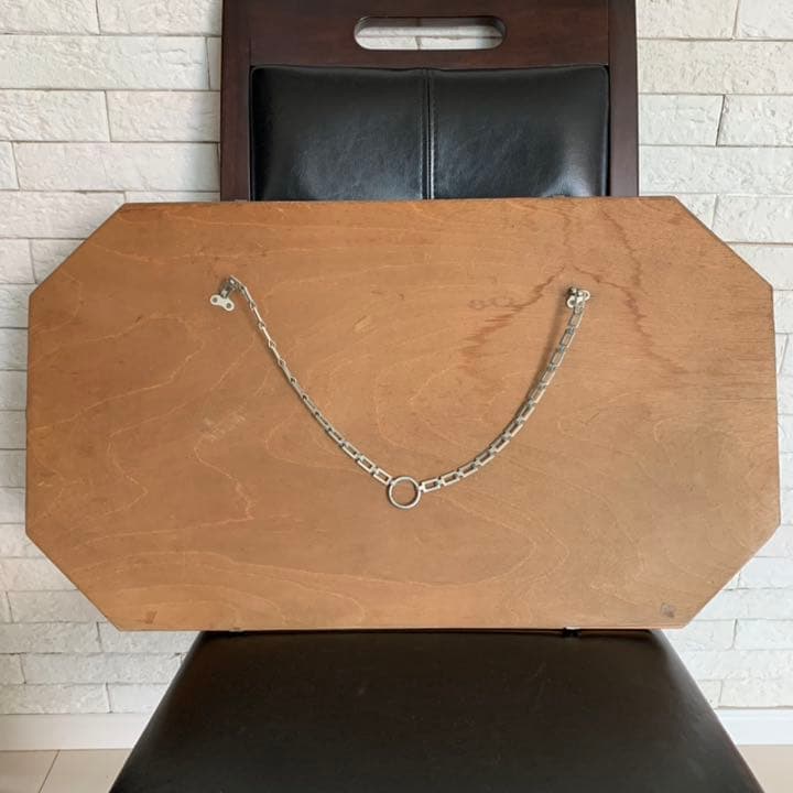 アンティーク 鏡　ミラー　オールドアンティーク　8角