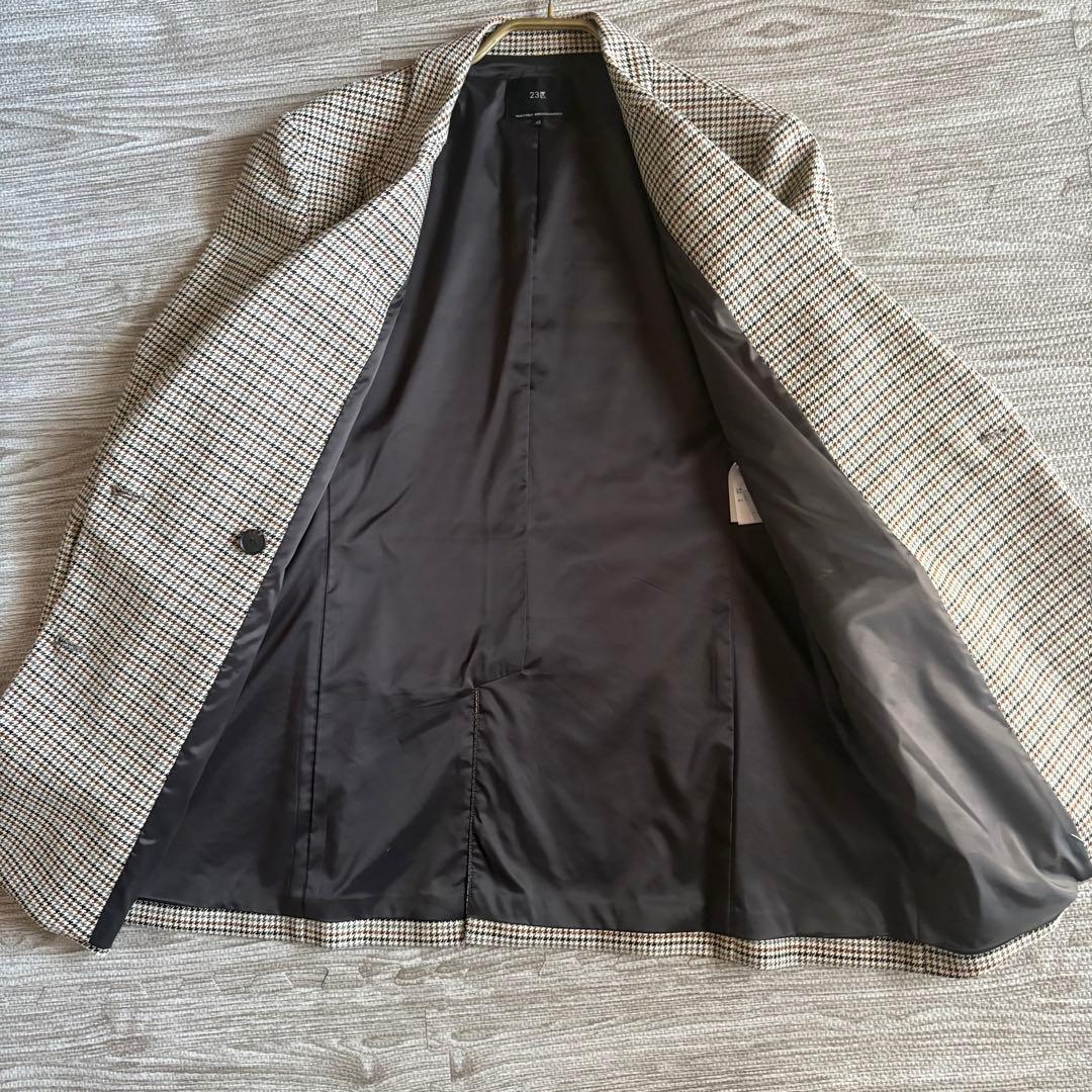 23区　杏さん着用ガンクラブチェックストレッチ ジャケット　サイズ40
