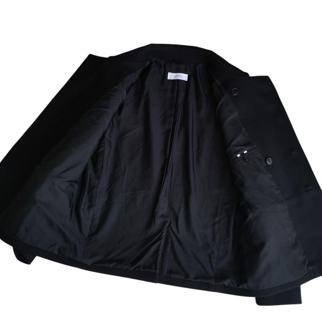 希少 VERSACE スタッズデザイン カシミヤ混 ウールコート 175/88A