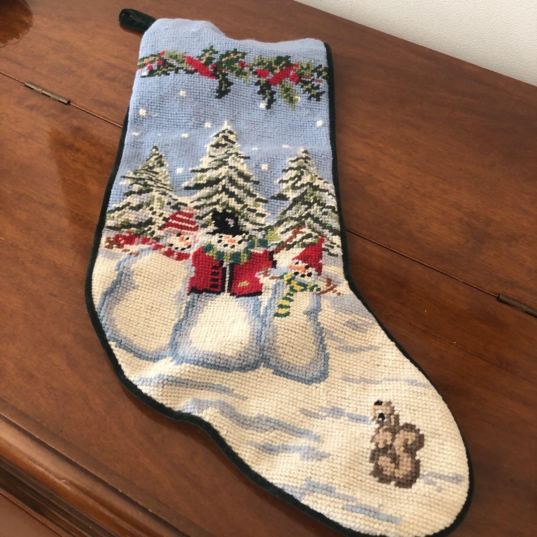 【もうすぐクリスマス】お名前Keiの方　クリスマスストッキングとホルダーセット