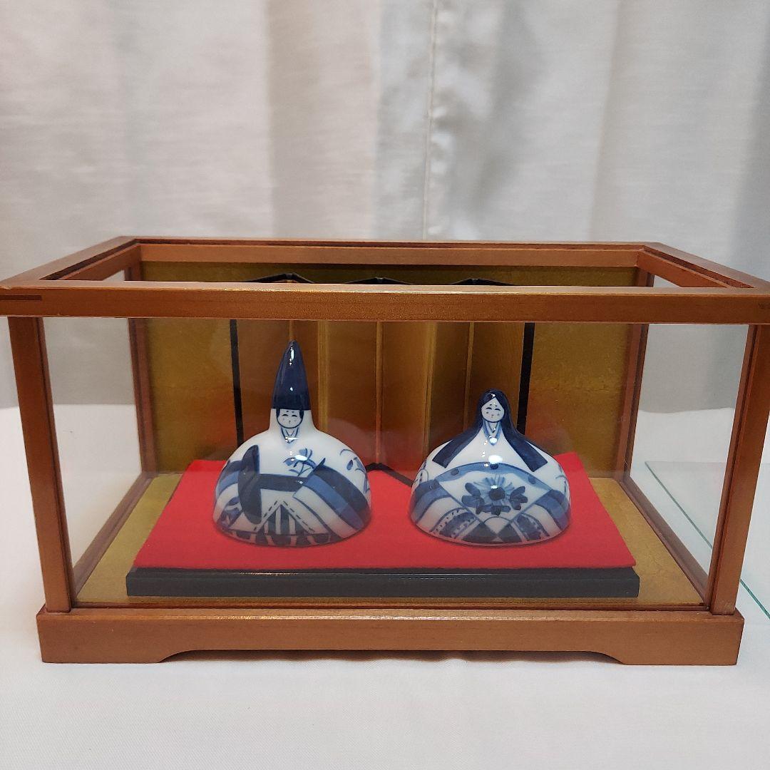 雛人形　砥部焼きよし窯　備前焼　手びねり　土鈴　姫だるま　ガラスケース　まとめ売