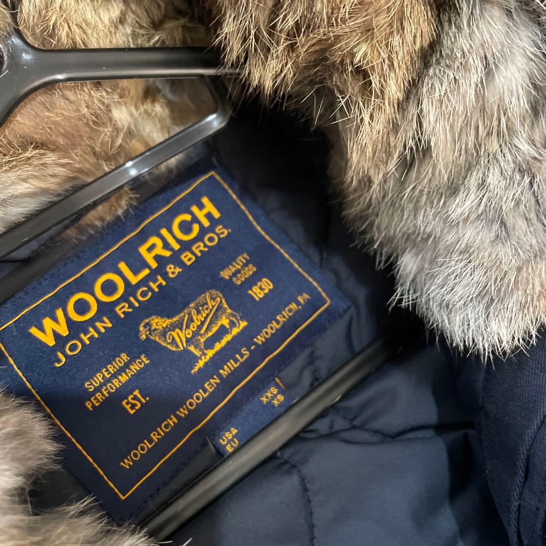 ウールリッチ　xs ラビットファー　アークティックパーカ　モッズコート