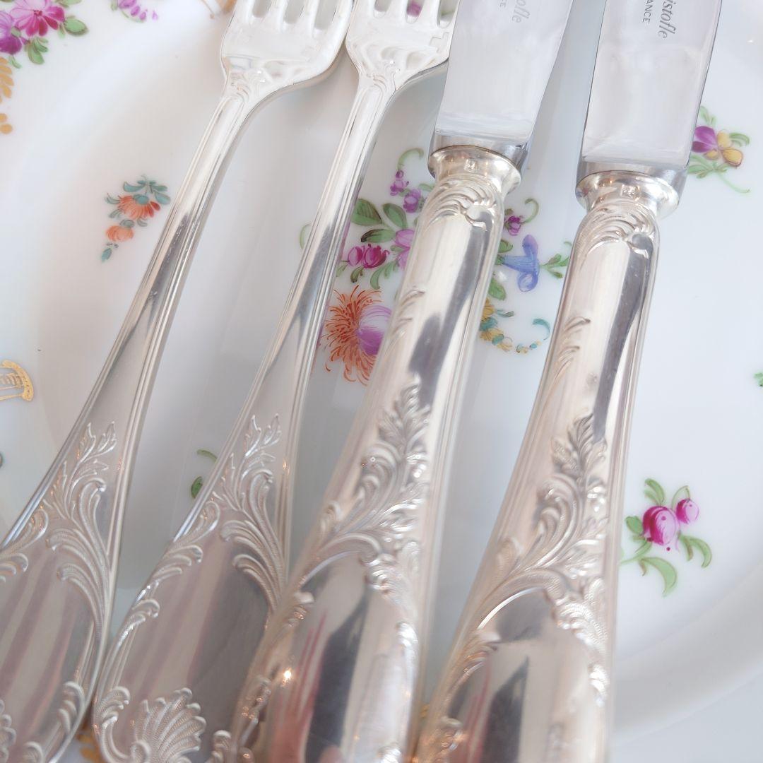 クリストフル　マルリー　テーブルナイフ　　ヴィンテージ　2本組