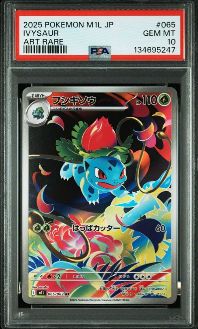 【PSA10】フシギソウ AR M1L 065/063 メガブレイブ　【2連番】
