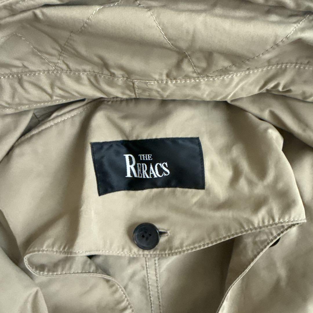 ▪️ザ・リラクス ショートモッズコート 長袖 フード カーキ系 サイズ38