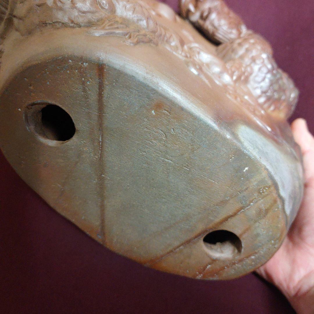 【備前焼】 武用君彦 備前干支置物「戌辰」廬山窯 龍 竜