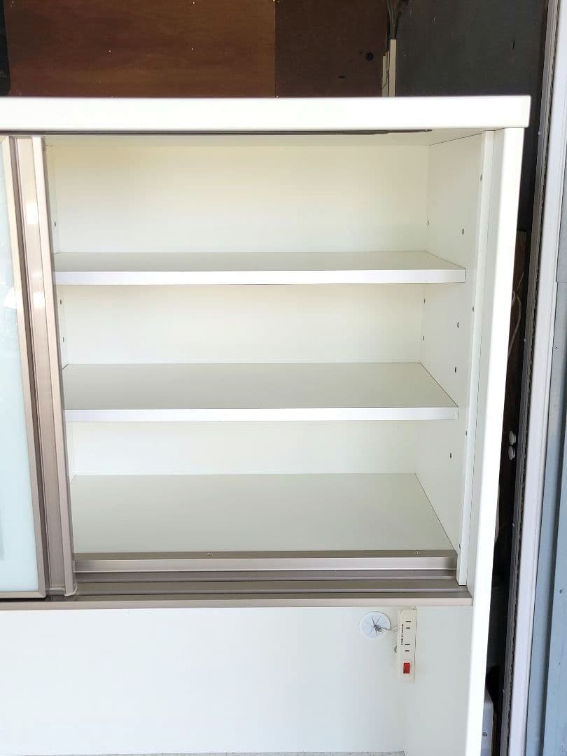 引取り限定！幅120cm キッチンボード 食器棚 アルミナ2 120KB ニトリ