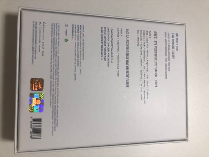 K-POP・アジア BTS LOVE YOURSELF EUROPE blu-ray