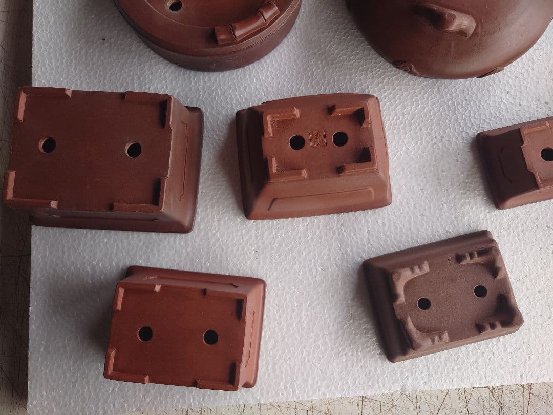 盆栽鉢　支那鉢　中国鉢　中国宜興　13鉢セット