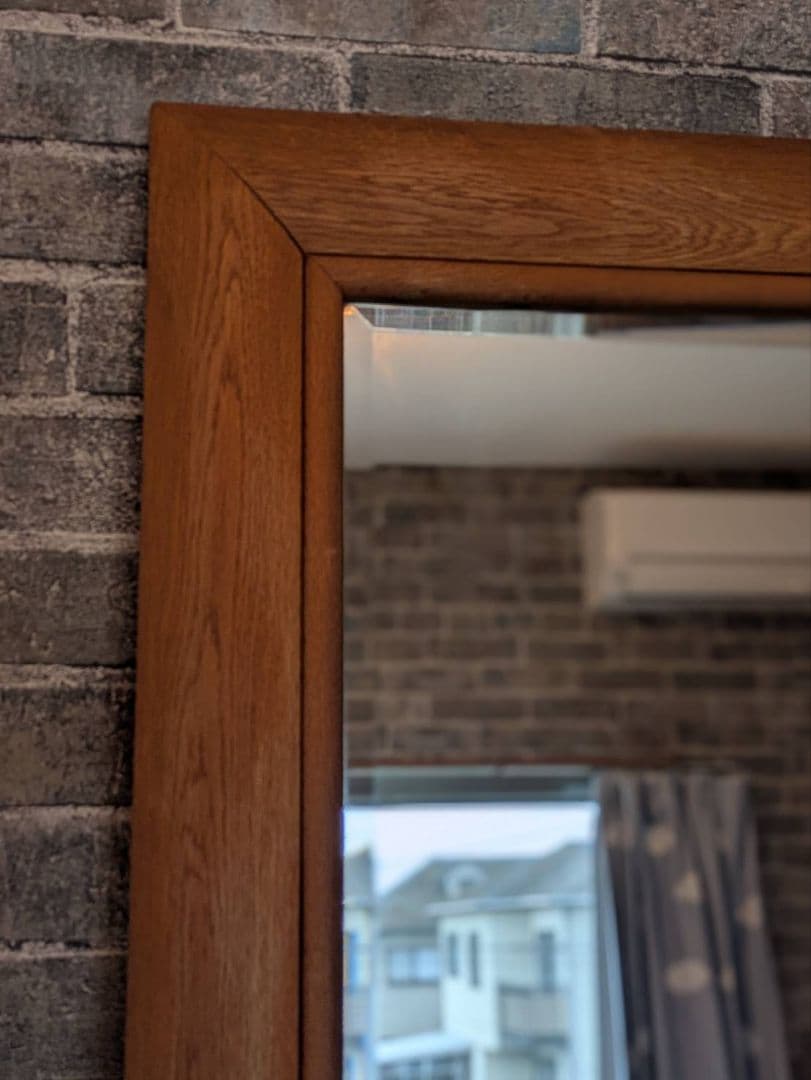 パイン材スタンドミラー　PINK HOUSE ロゴ入り