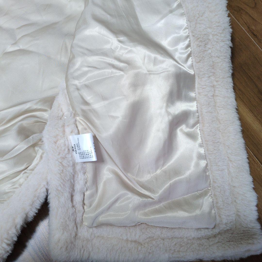 テディコート　ポンチョ　ライトベージュ