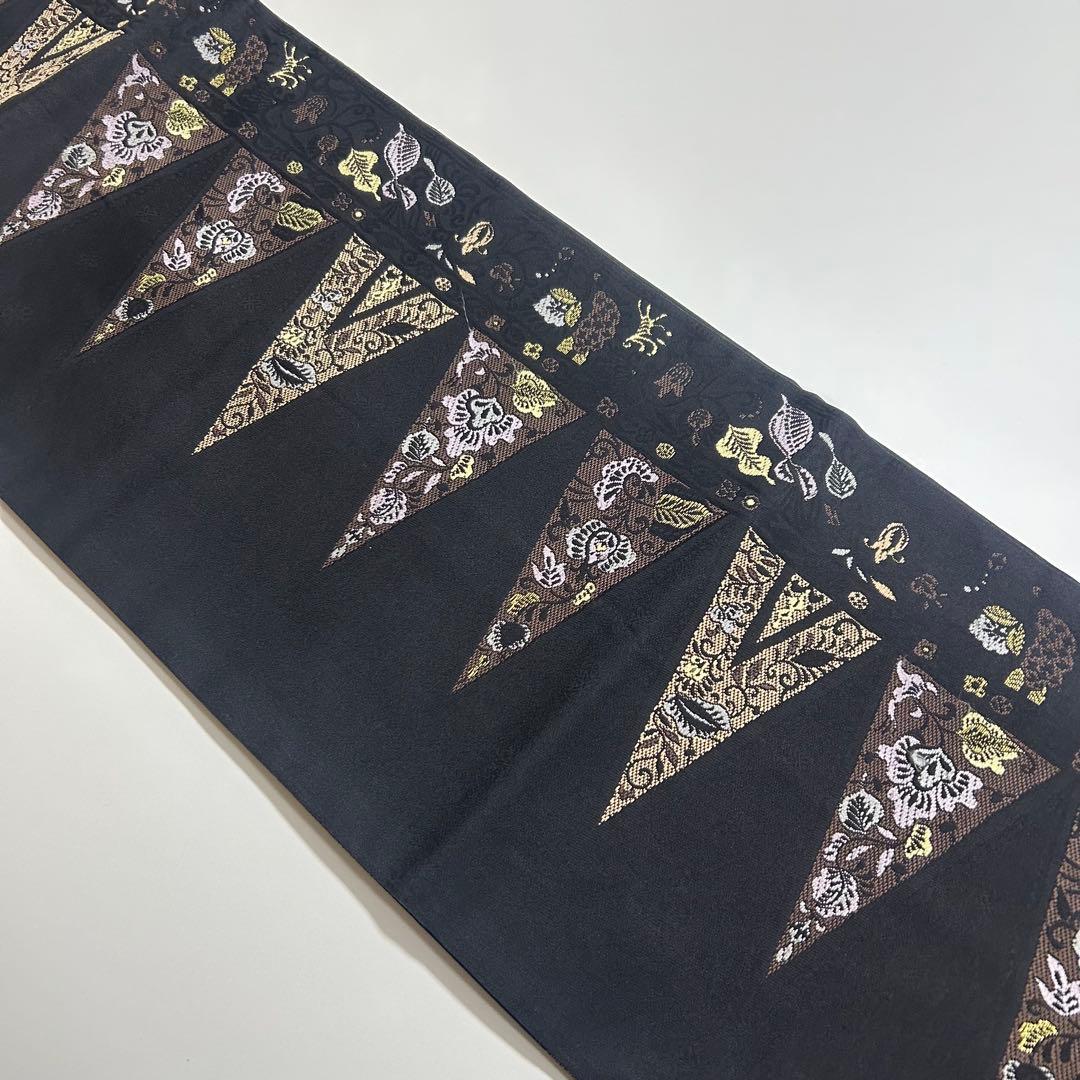 カッコイイ　花更紗柄　名古屋帯　着物スキ倶楽部　４３２