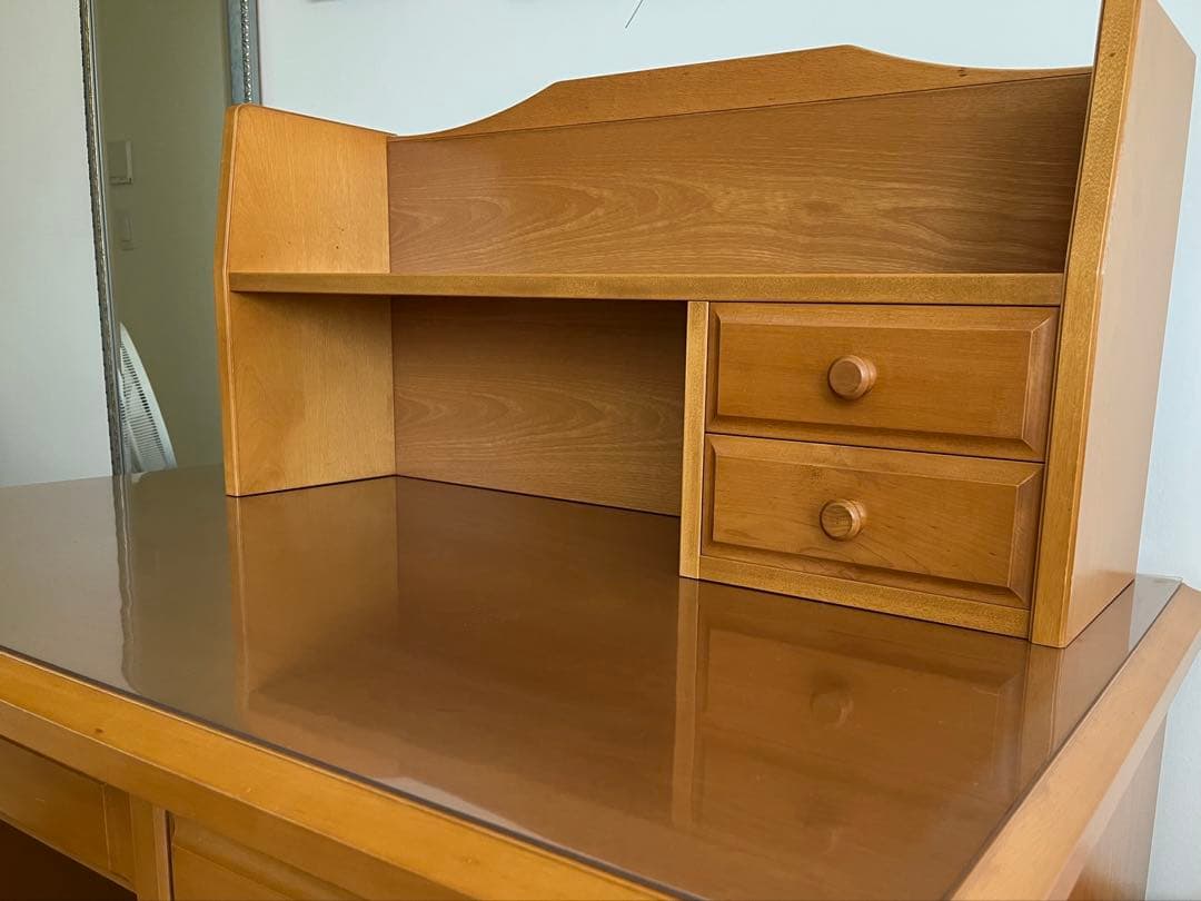 ＊美品＊ 天然木学習デスク棚