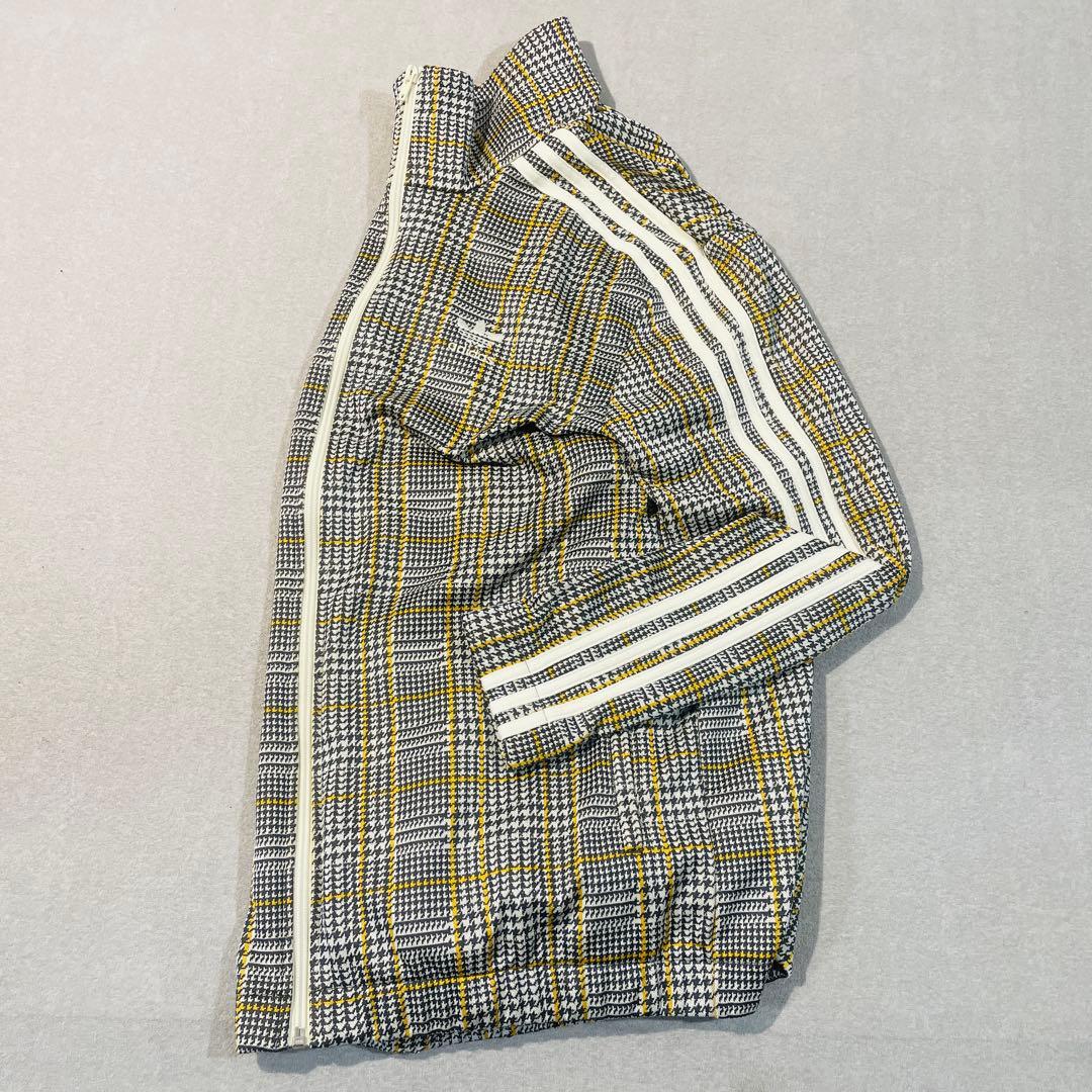 【極美品!】adidasオリジナルス千鳥格子 トラックジャケットLトレフォイル