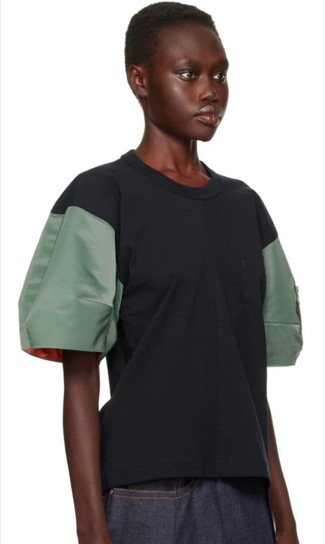 ビッケ SACAI Nylon Twill × CottonJersey