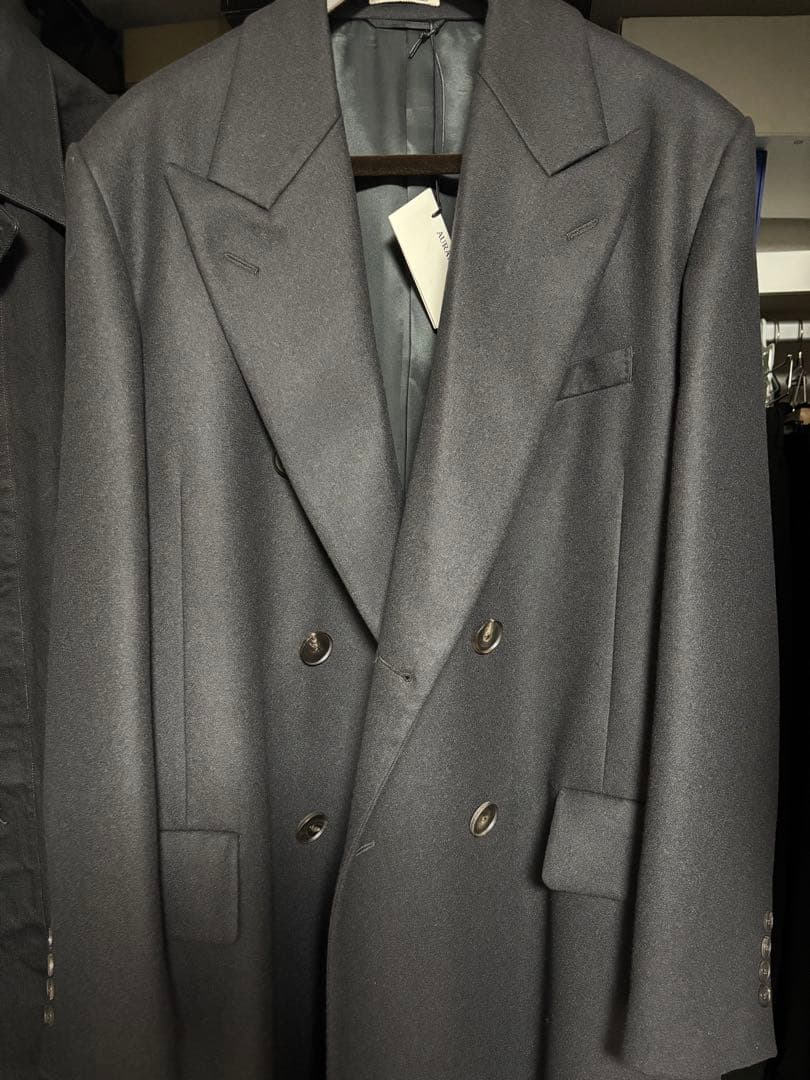ジャケット・アウター AURALEE LIGHT MELTON CHESTERFIELD COAT 4