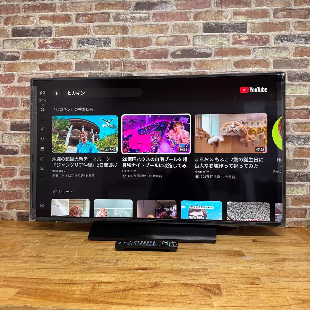 Panasonic 43V型 4K 液晶テレビ VIERA TH-43GX855