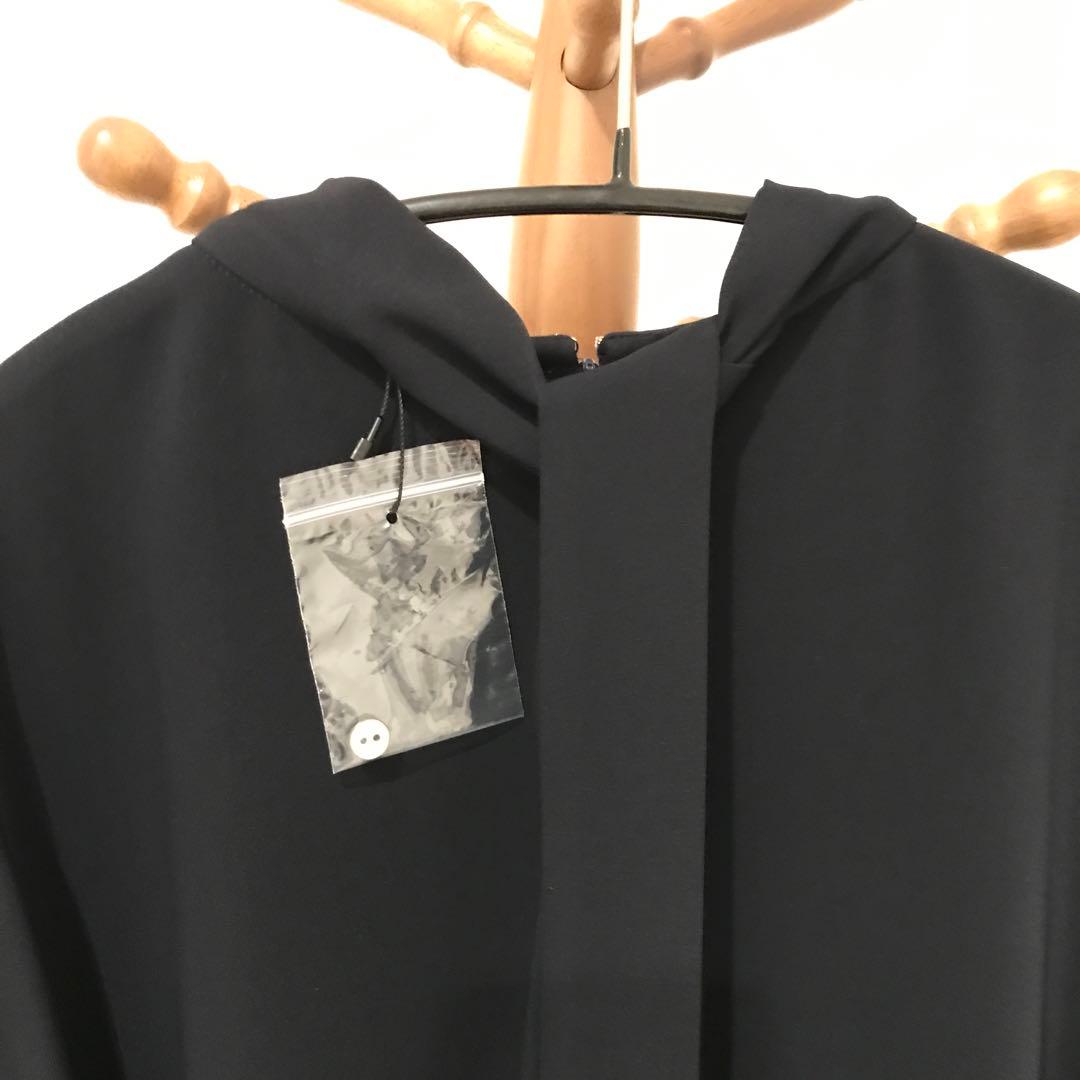 未使用　セレモニー　バック　リボン　ブラウス　ソージュ　ネイビー