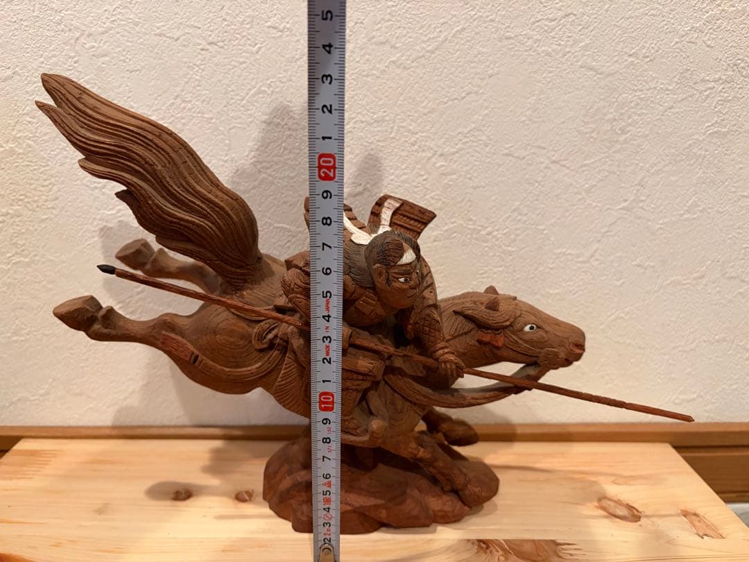 【一点物】だんじり彫り物　馬乗り彫刻