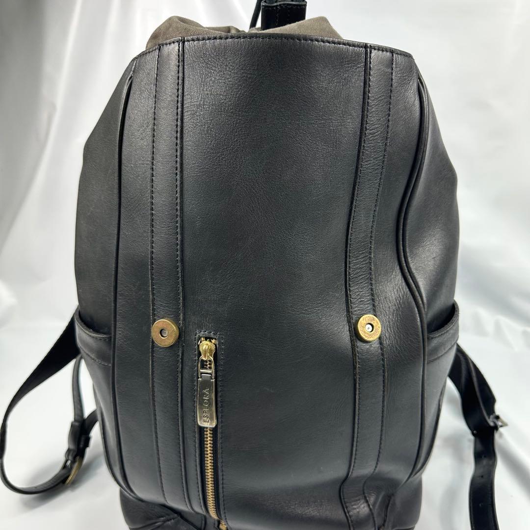 【専用】 ペッレモルビダ エスプローラ リュック バックパック レザー 黒 巾着