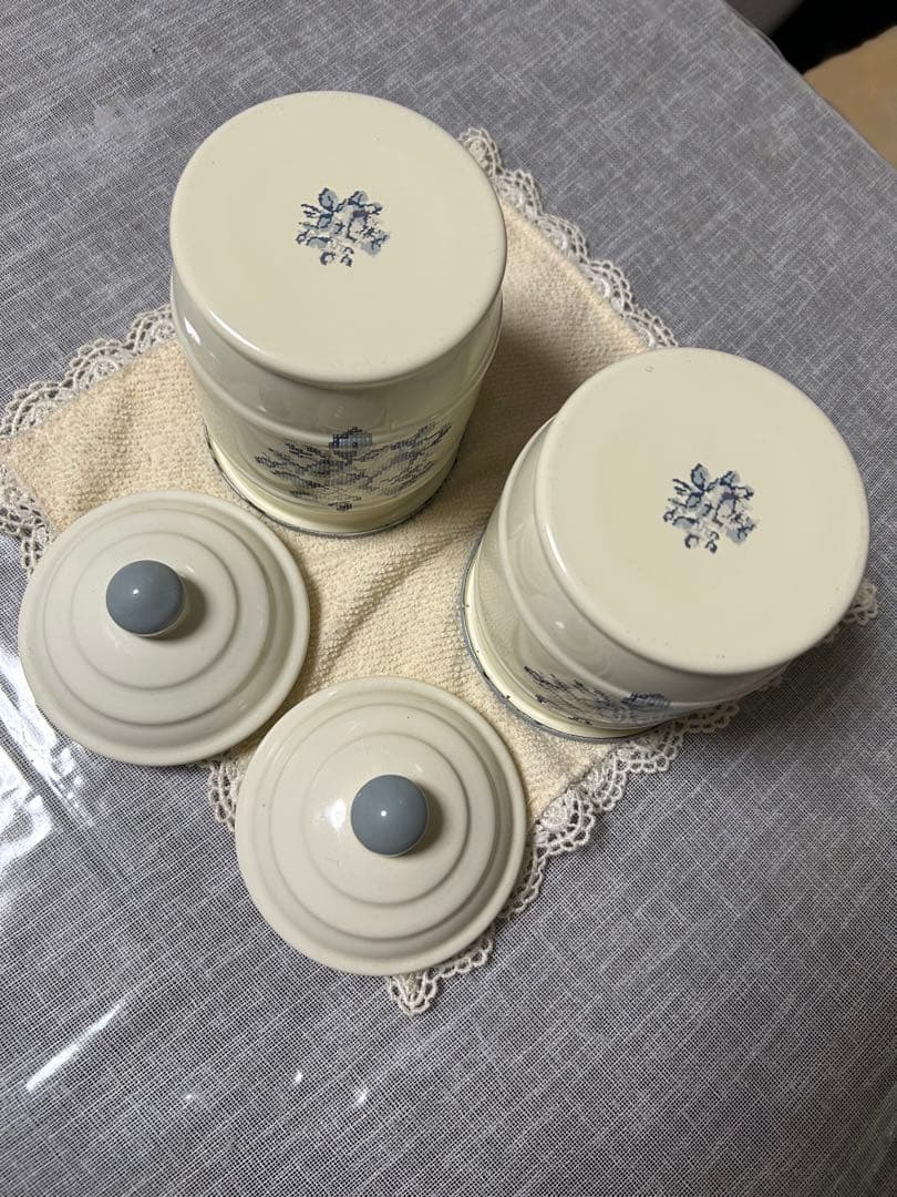 イマン ホーロー　キャニスター　エミリー　２個セット