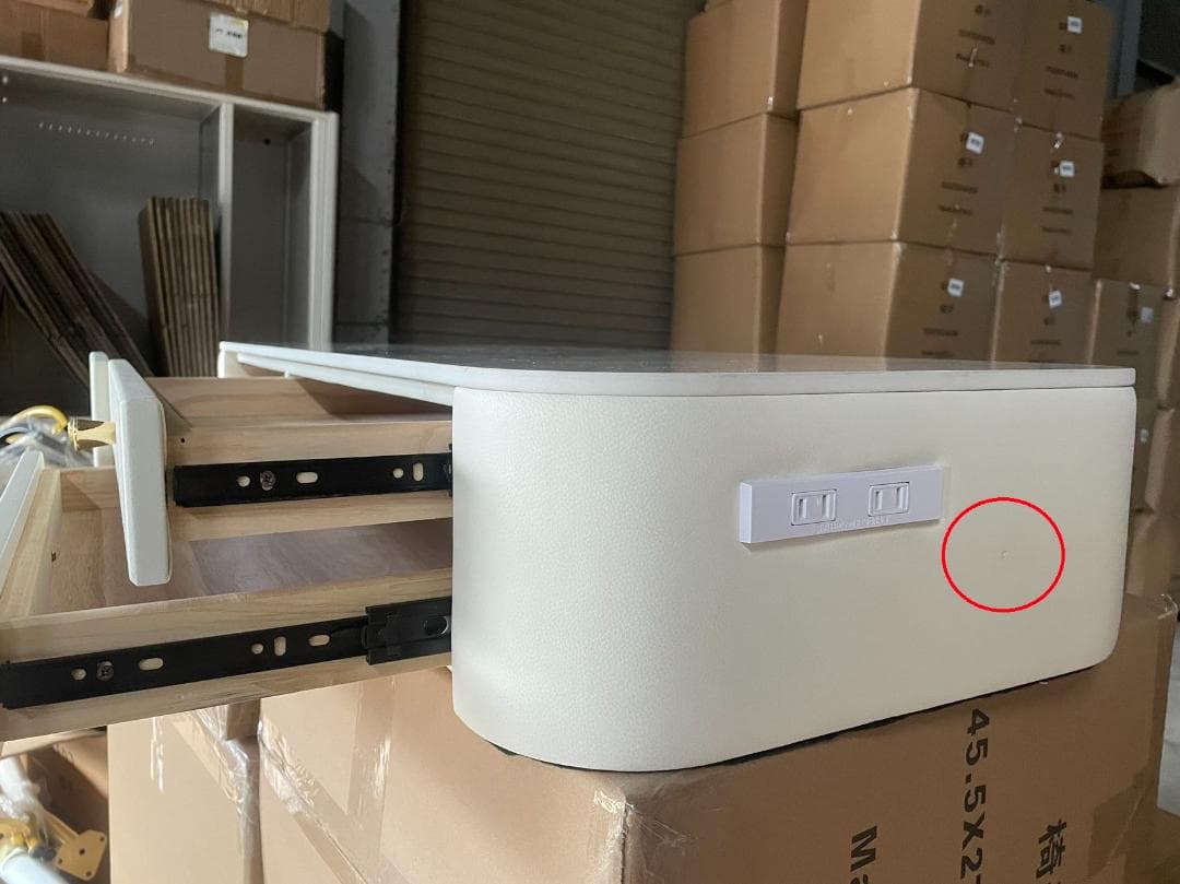 ドレッサーコンセント付き訳あり品写真をご確認デスクのみ204-100-05