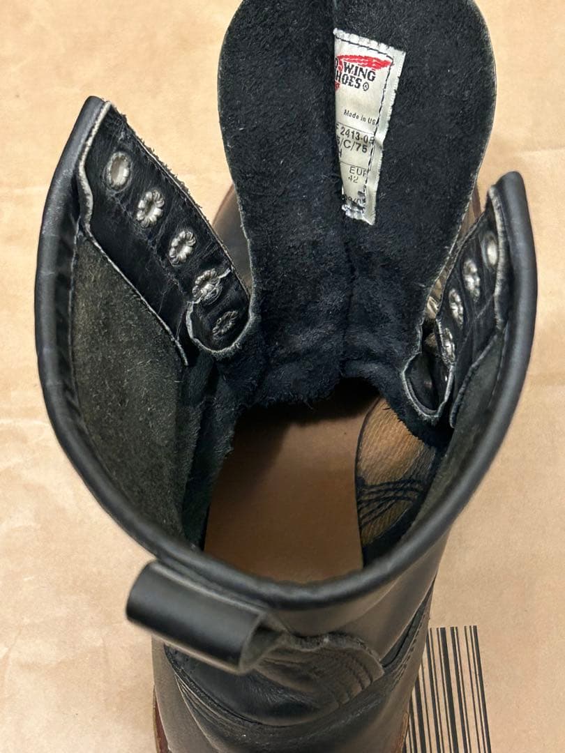 REDWING 2218 US 9.5 黒 ロガーブーツ　レッドウィング