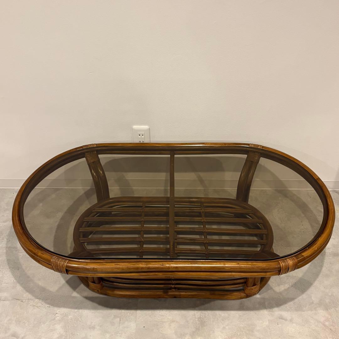 ラタンテーブル 籐 コーヒーテーブル センターテーブル　トロピカルファイン