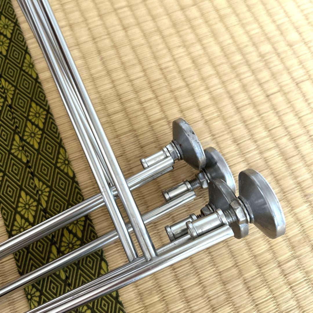 無印良品 ステンレスユニットシェルフ オーク材棚 ワイド 小 2台セット