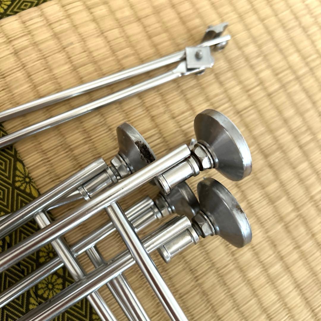 無印良品 ステンレスユニットシェルフ オーク材棚 ワイド 小 2台セット