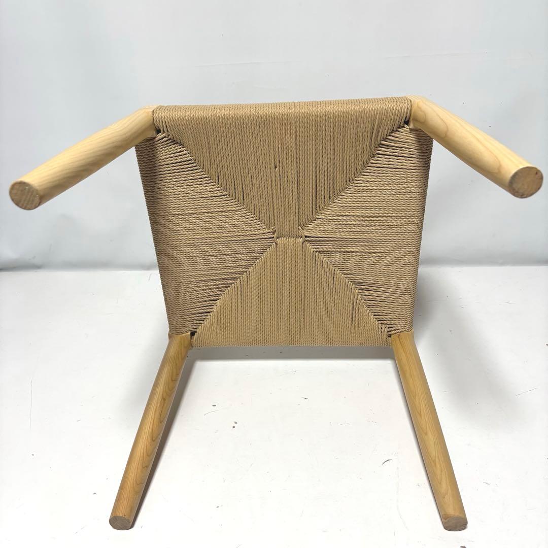 【未使用】ペーパーコード×ナチュラル　ダイニングチェア