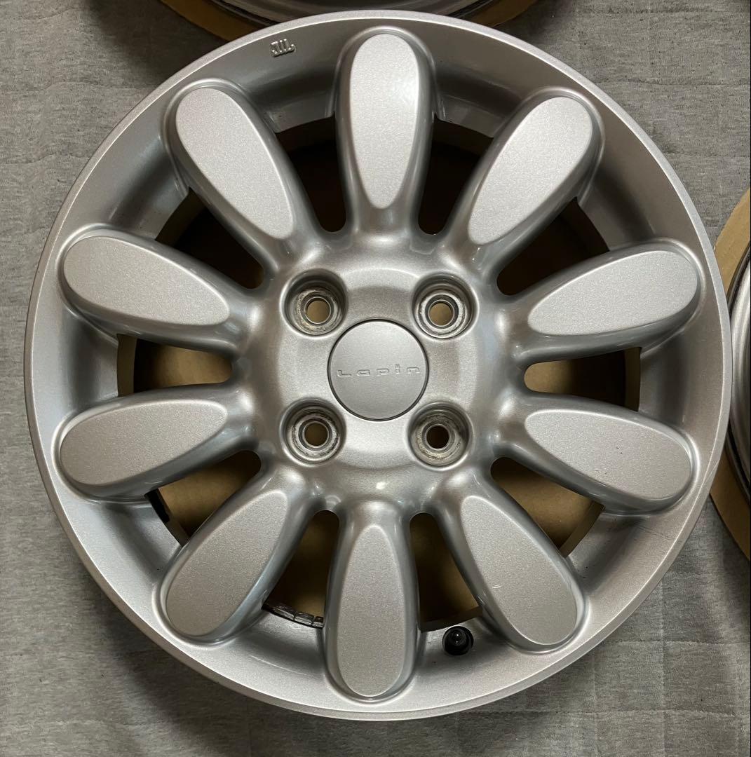 希少 中古 ラパン 純正 ホイール ４本 HE33 LC ショコラ スズキ