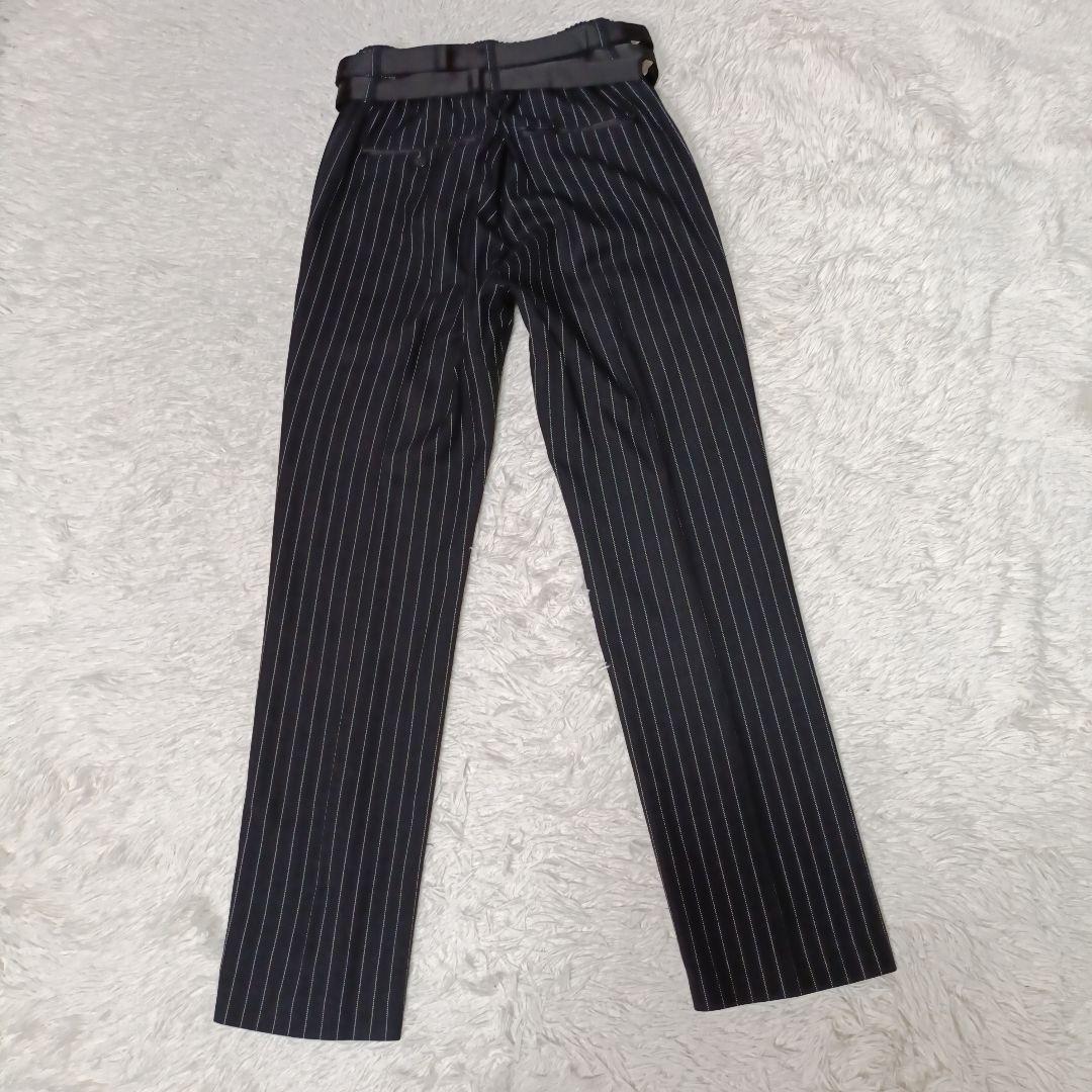 美品■NO ID. BLACK セットアップ ブラック×ストライプ