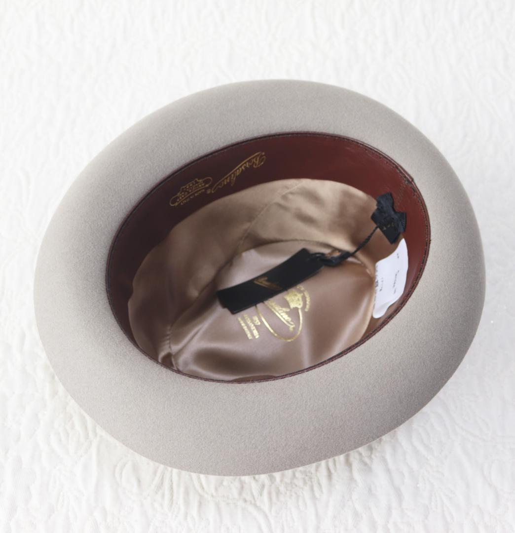 70,400円新品タグ付き【ボルサリーノ】ラビットファー フェルトハット 57