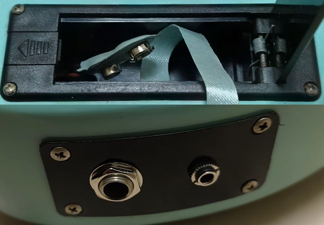 最終値下!【美品】ZO-3 ライトブルー アンプ内蔵ミニギター 青LED