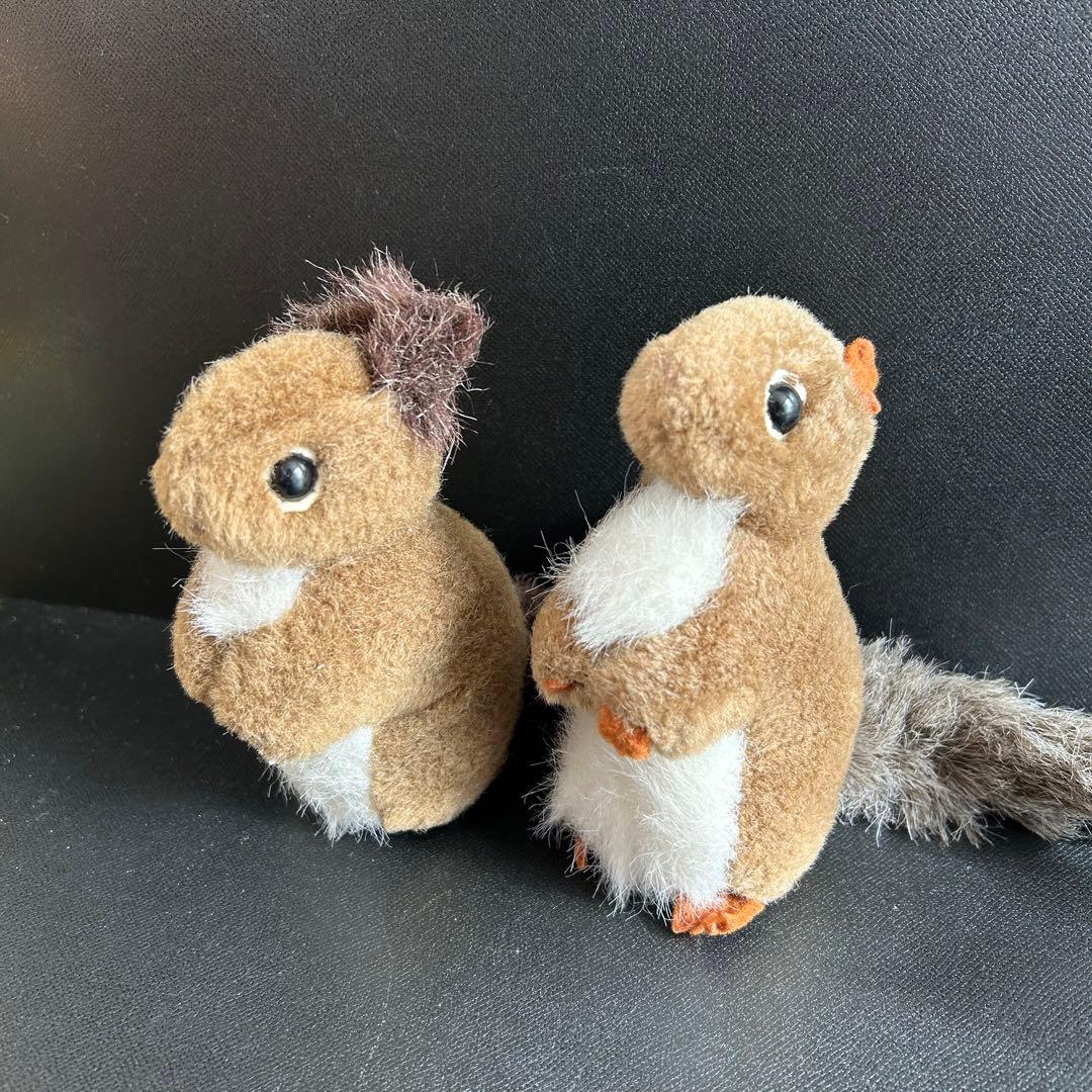 やまね　やまね工房　りす　リス　ぬいぐるみ　2匹