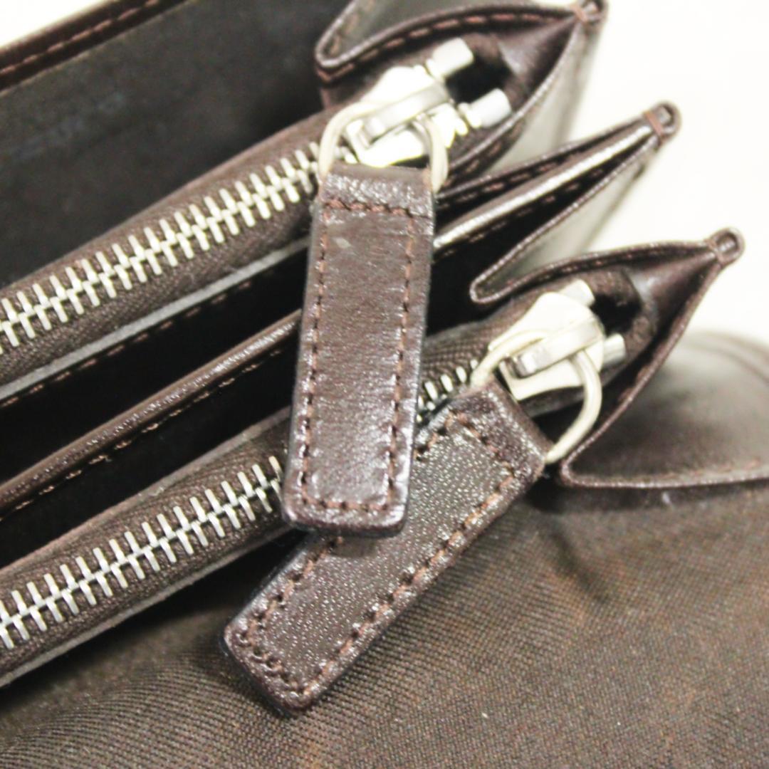激レア 美品 フェンディ 長財布 マンマ金具 ズッカ柄 キャンバス ブラウン
