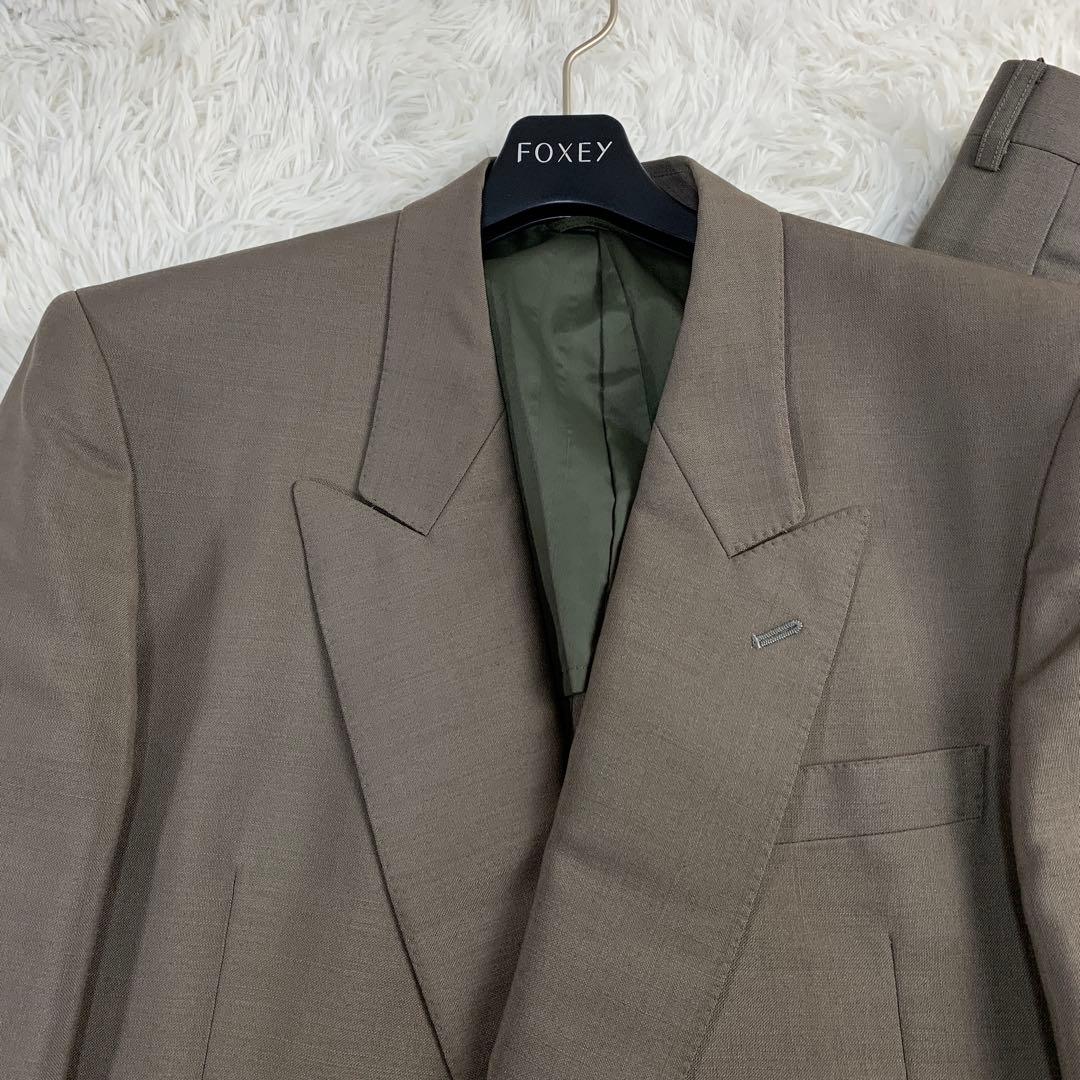 【極美品】LANVIN ダブルスーツセットアップ メタルボタン ビンテージ XL