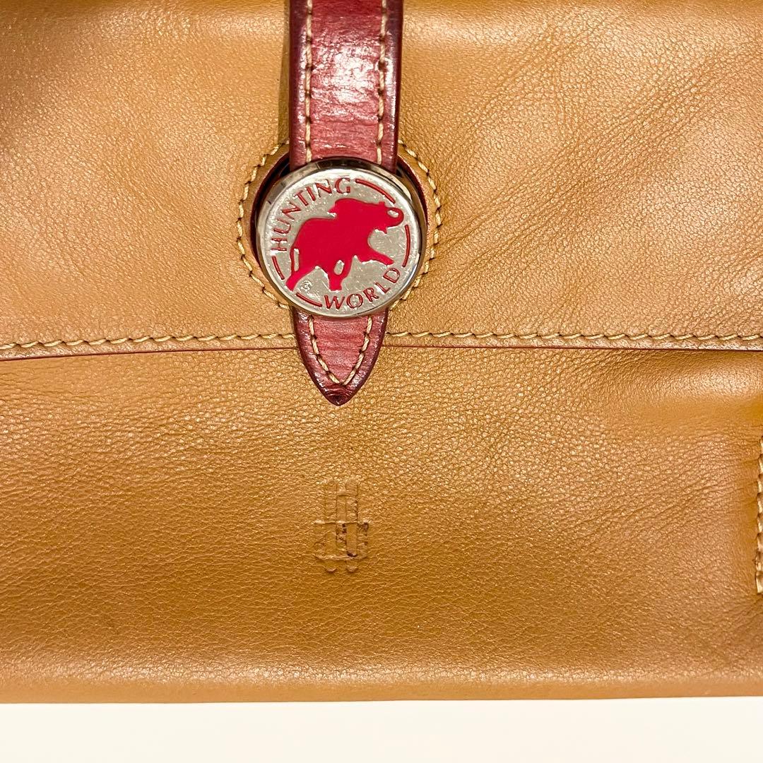 【希少】ハンティングワールド　ショルダーバッグ　ワンショルダーバッグ　レザー