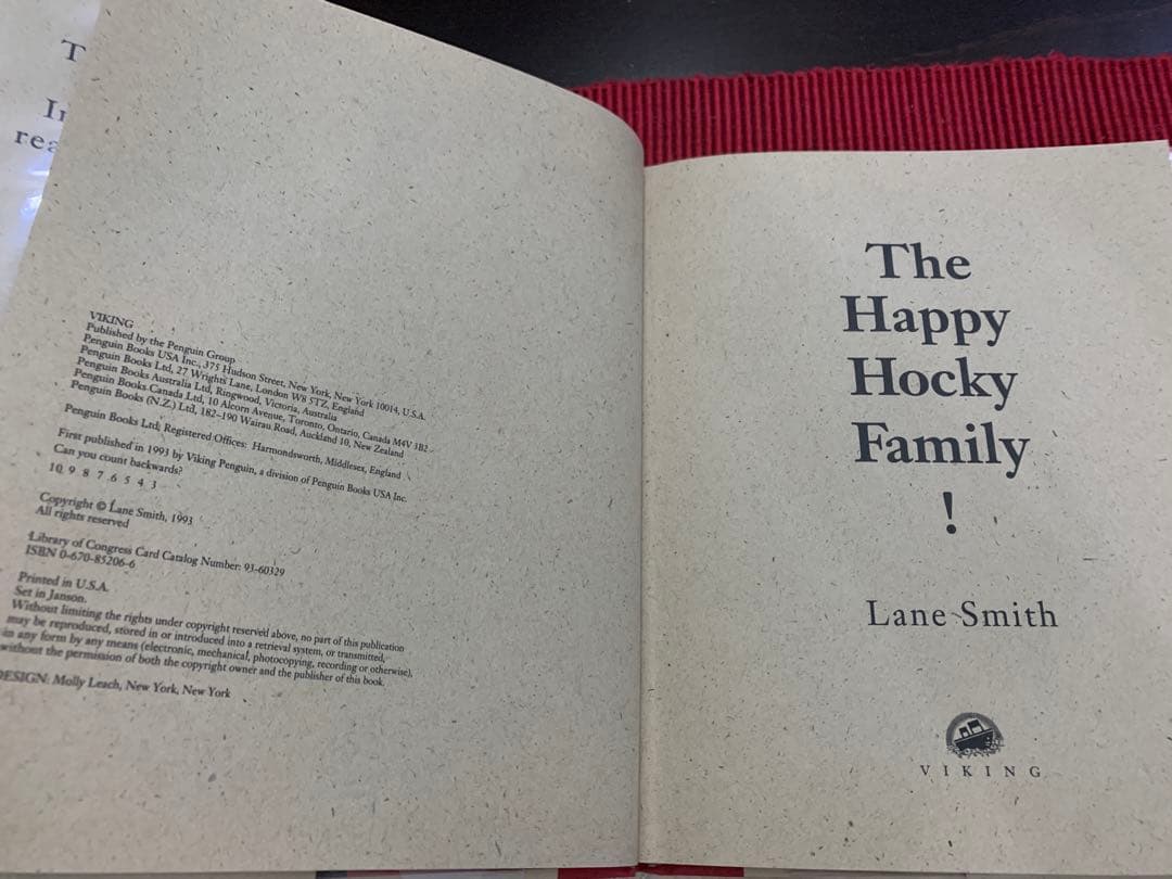 希少　The Happy Hocky Family Lane Smith